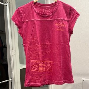 Hard Rock Cafe Pink Short Sleeve Tee